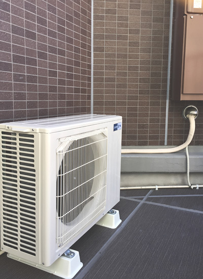 新品エアコン取付化粧カバーありの工事実績-東京都品川区-三菱電機 