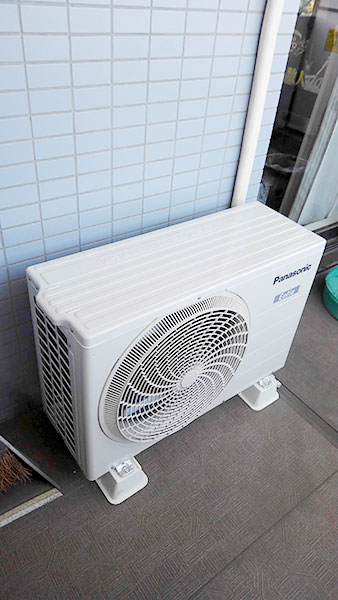 室外機　ベランダ置き：パナソニック　エオリア　CS-367CEX