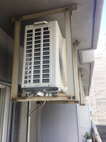 従来の室外機の設置