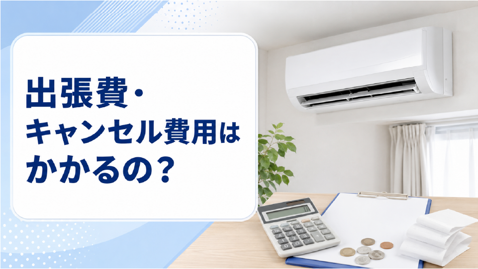 出張費、キャンセル費用のイメージ画像
