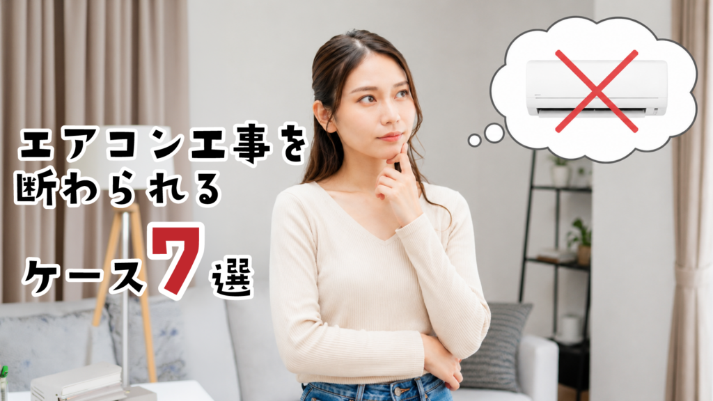 エアコン取り付けできない家もある？工事を断られるケース7選！