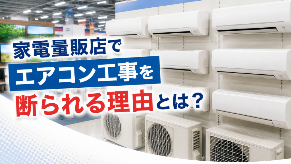 量販店でエアコン工事を断られる理由