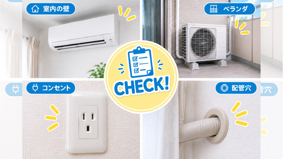 購入前に必須!4つの設置場所チェックポイント、のイメージ画像