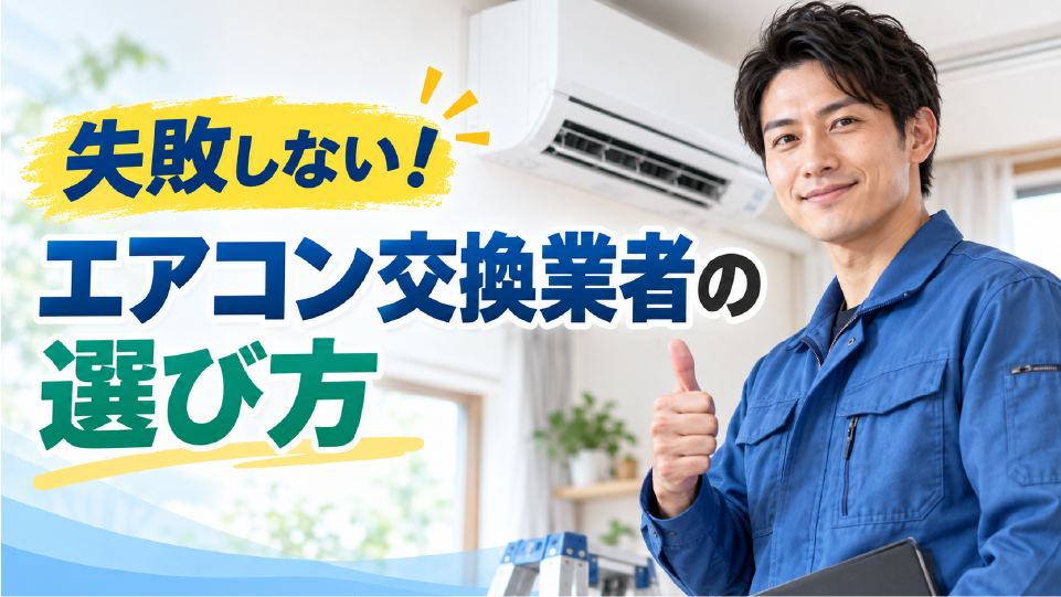 失敗しない!エアコン交換業者の選び方、のイメージ画像