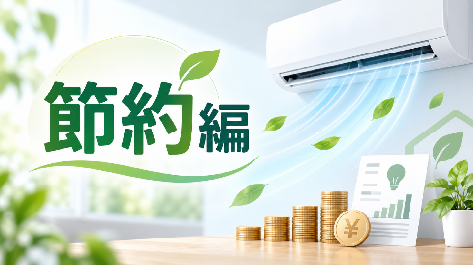 【節約編】電気代をグッと抑えるエアコンの豆知識、のイメージ画像