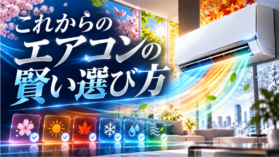 これからのエアコンの賢い選び方、のイメージ画像