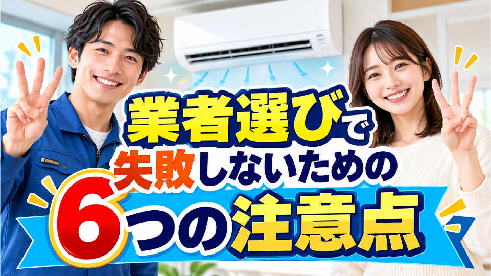 エアコン本体を選ぶ際の5つの注意点、のイメージ画像