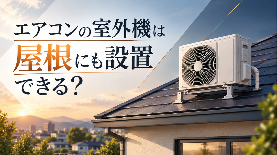 エアコンの室外機は屋根にも設置できる?、のイメージ画像